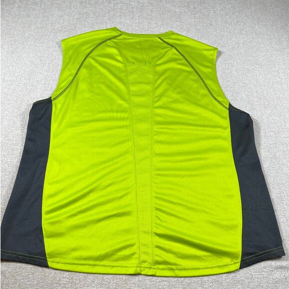 Xersion Men’s 2XL Green Black Performance Sleeveless Athletic Training Shirt - Picture 2 of 6